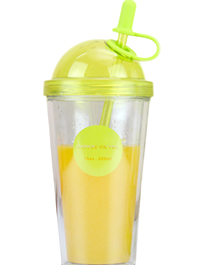 雙層五彩繽紛果汁杯